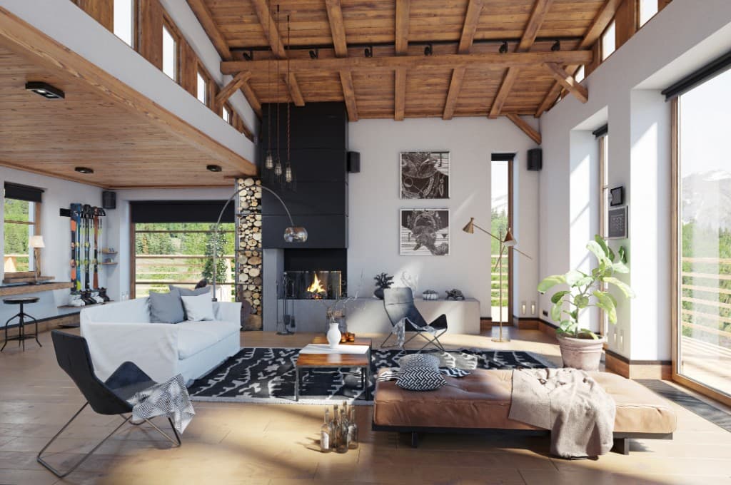 Pool and outdoor living at a vacation rental