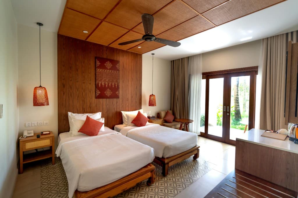 Property bins ready for reset between guest stays