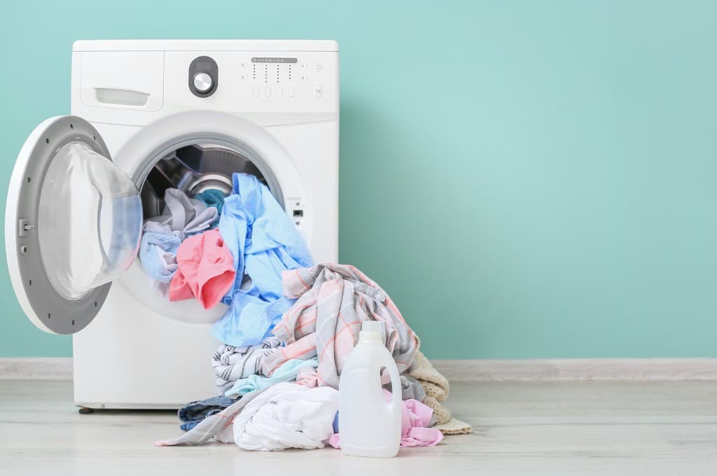 Front-load washer with guest linens for off-site laundry